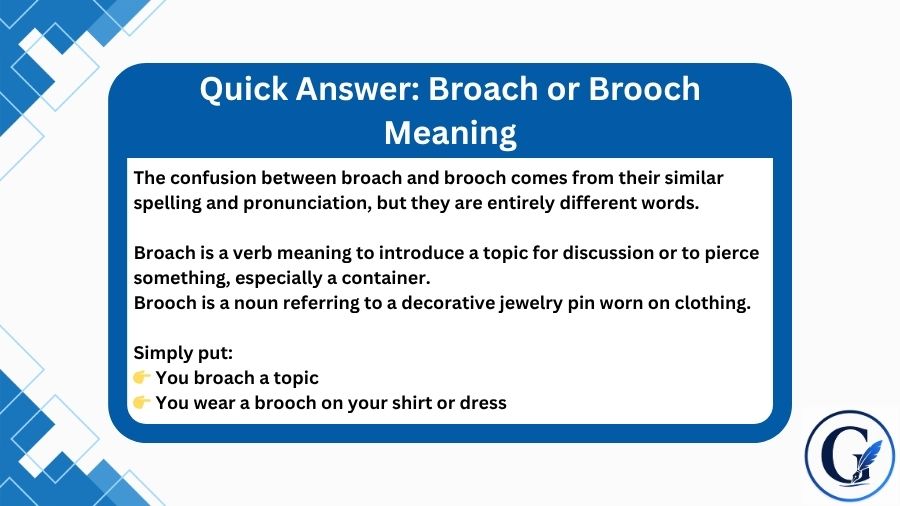 Broach or Brooch