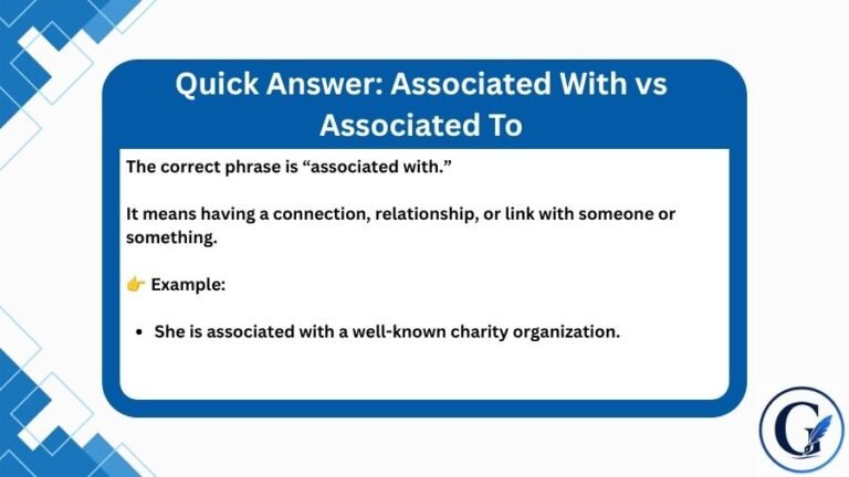 Associated With vs Associated To: Meaning & Usage (2026)