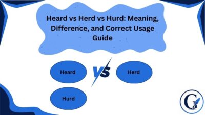 Heard vs Herd vs Hurd