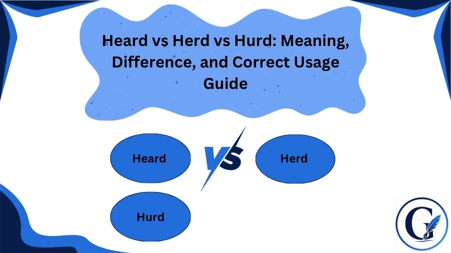 Heard vs Herd vs Hurd
