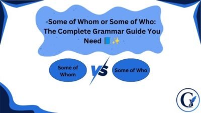 Some of Whom or Some of Who